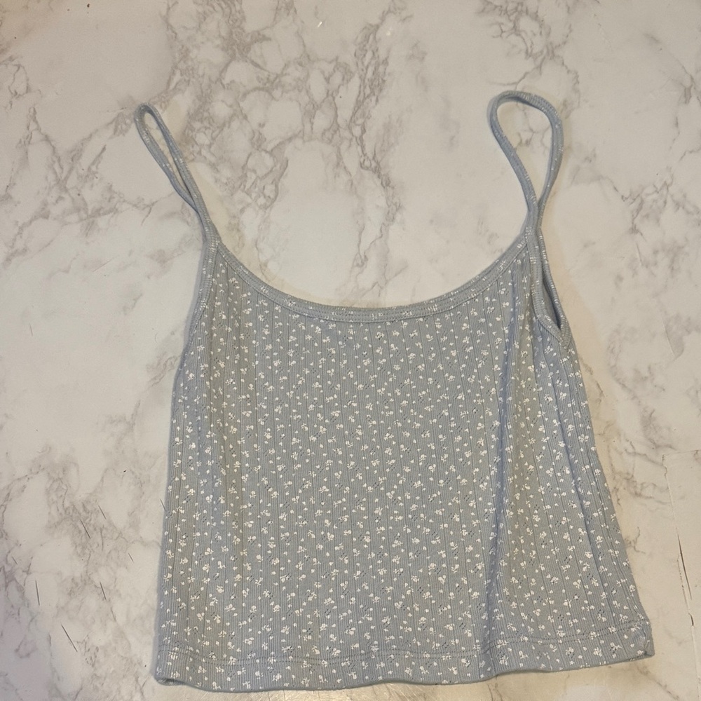 PacSun Light Blue Floral Camisole